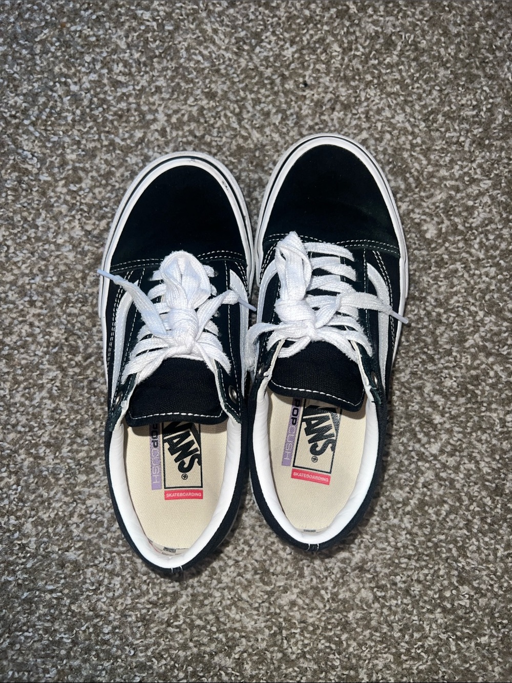 Vans Black and White PopCush Lows